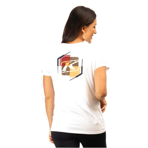 KLIM Women's K Shield Crest Tri-Blend Short Sleeve Tee Shirt