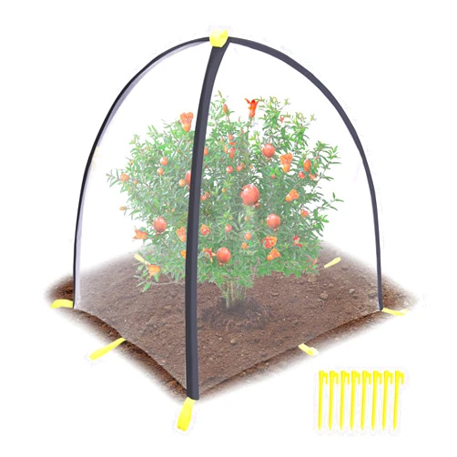 PURPLE STAR 1N 35 x35 x 39 Inch Insect Barrier Plant Tent Cover-Insect Bird Barrier Netting Mesh-Bug Guard Cover with Stakes for Protect Plants Fruits from Insect Bird Eating (1, L)