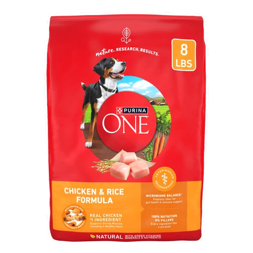 Purina ONE Chicken and Rice Formula Dry Dog Food - 8 lb. Bag