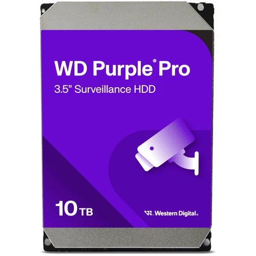 Western Digital 10TB WD Purple Pro Surveillance Internal Hard Drive HDD - SATA 6 Gb/s, 256 MB Cache, 3.5