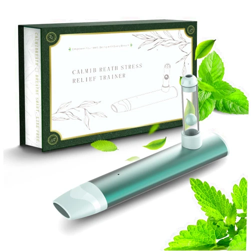 Generic Natural Breathing Exerciser Trainer for Anxiety Relief, Mindfulness, and Sleep – Slow Exhale Calming Tool for Kids and Adults(Fresh Green)