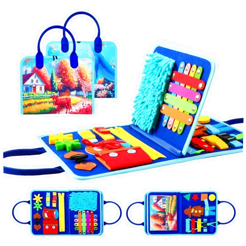 Jade Butterfly Fidget Blanket for Adults with Dementia, Dementia Activities for Seniors, Alzheimer's Products Multi-Use Busy Sensory Board, Gifts for Him Her Dementia Products for Elderly and Children with Autism