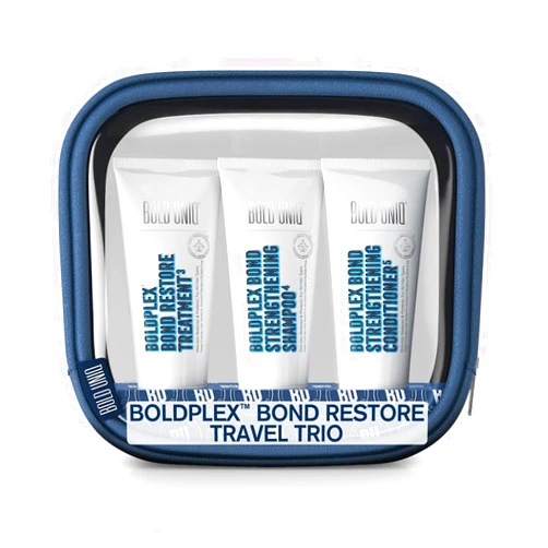 BOLD UNIQ Boldplex 3, 4 & 5 Bond Restore Hair Protein Treatment, Shampoo & Conditioner Travel Set For Dry & Damaged Hair - Hydrating Formula for Curly, Dry, Colored, Frizzy, Broken or Bleached Hair Types