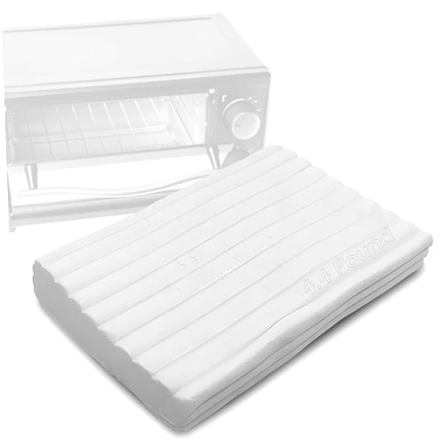 ReArt Oven Bake Polymer Clay White, Non Toxic 4.4Lbs Great for Modeling, Sculpting, Holiday, DIY Jewelry Making Projects. Great for All Skill Levels (White)