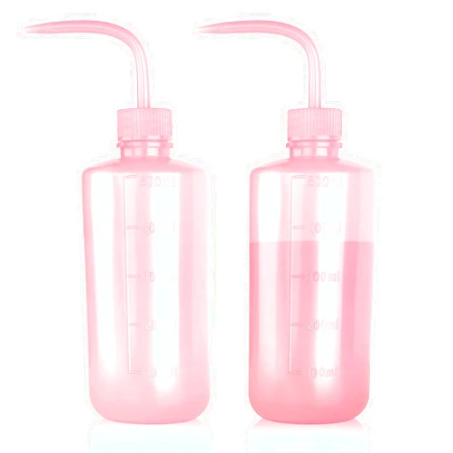 Melphoe Tattoo Wash Bottle- Melphoe 2Pcs 500ml Water Squirt Bottle Succulent Watering, Safety Rinse Bottle Watering Tools, Tattoo Supplies, Irrigation Squeeze Sprinkling Can Wash Plant Bottle (Pink)