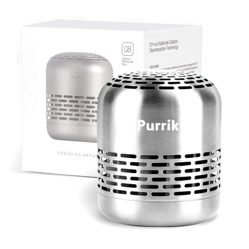 Purriko Refrigerator Deodorizer,Lasts for 10 Years,Refrigerator Odor Eliminator,Fridge Deodorizer,More Effective Than Baking Soda Bamboo Air Purifying Bags