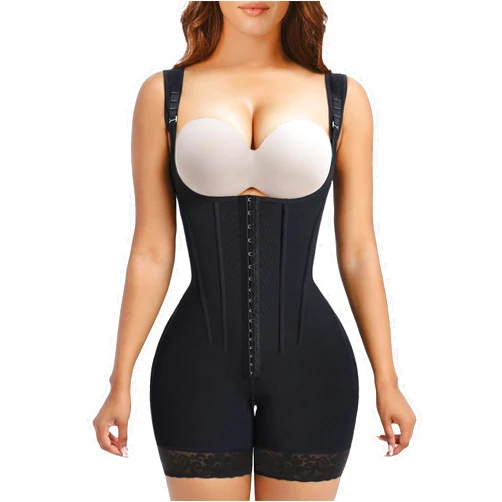 YIANNA Fajas Colombianas Moldeadoras Shapewear Tummy Control Body Shaper Postpartum Butt Lift Compression Garment with Bones