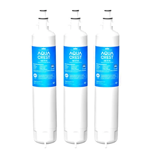 AQUA CREST AQF-FF19C Replacement for GE® RPWFE®, RPWF (with CHIP) Refrigerator Water Filter, Compatible with GYE22HMKES, GYS22GMNES, GYE22HBLTS, DFE28JSKSS, GFE28HMHES, GNE29GYNFS, 3 Filters
