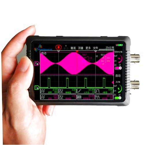 DreamSourceLab 1GSa/s samplerate 150M bandwidth / 16Mpts depth FPGA+DRAM High Waveform Refresh Rate FFT Spectrum Analysis+Protocol Decoders portable handheld oscilloscopes