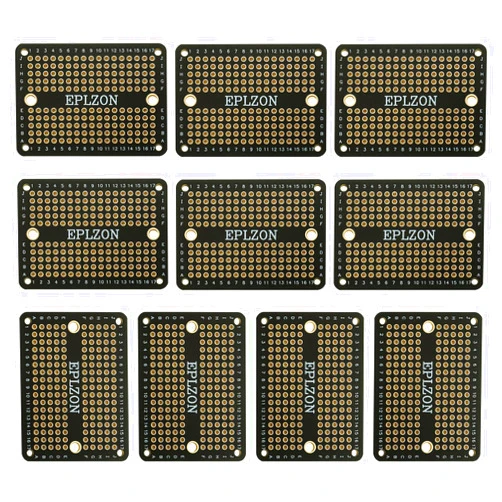EPLZON Solderable Breadboard Mini PCB Board Gold-Plated Solder Breadboard for DIY Electronics Projects Apply to Soldering Projects 2.0