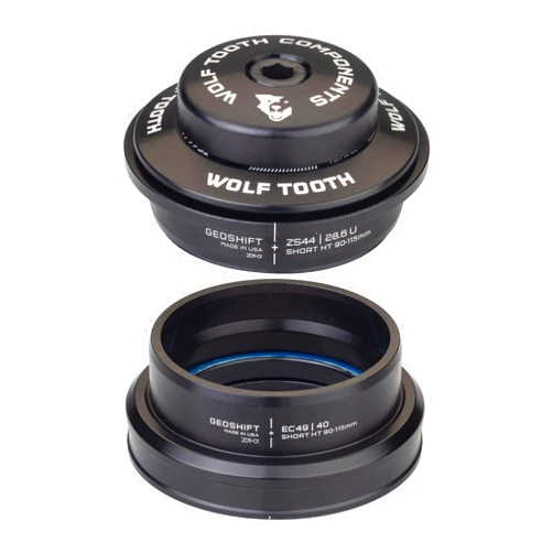 Wolf Tooth GeoShift Performance Angle Headset ZS44/28.6 Upper, EC49/40 Lower/Short 90-115 mm