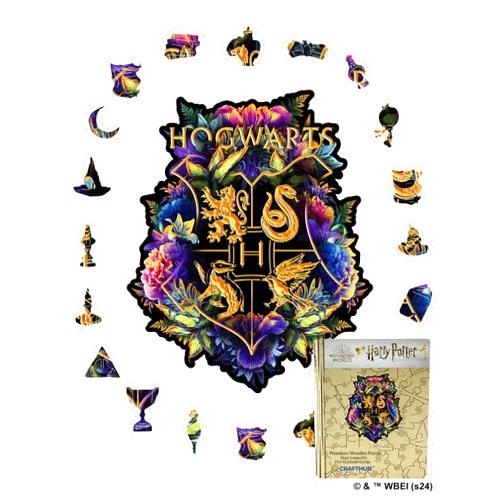 CRAFTHUB Harry Potter Puzzle - Fine Oddities Wooden Jigsaw Puzzle, Magical Puzzles for Adults & Kids, for Game Night, Birthday Present, Gift Idea, A2, 349 Pieces, 15.3