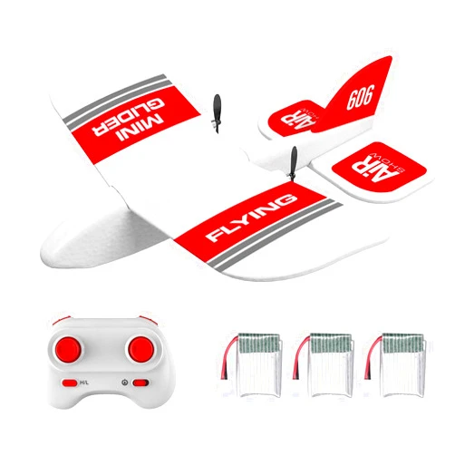 GoolRC KF606 RC Plane, 2.4Ghz Remote Control Airplane, EPP Foam Fixed Wing Plane, RTF Ready to Fly Gliding Aircraft Model Toys with 3 Battery for Beginner
