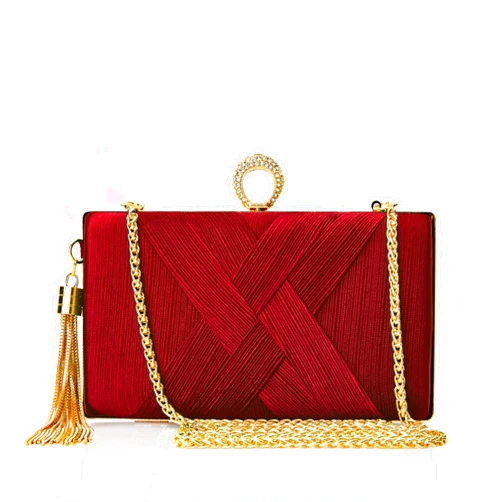 BABEYOND Clutch Purses for Women - Evening Bag Tassel Pendant Clutch for Bride Party Prom Wedding