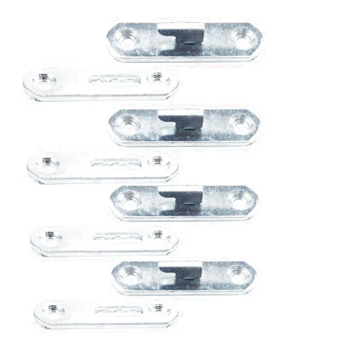 Antrader 3-Inch Bed Rail Fasteners,Wood Bed Rail Connecting Fittings Zinc Round Bed Hook Set of 4