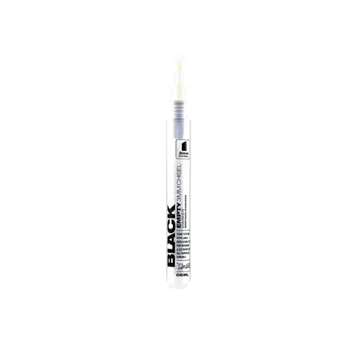 Montana Cans Montana Black Empty, 3mm, Chisel Paint Marker, Clear, 0.4 Fl Oz (Pack of 1)