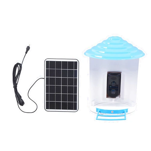 Garosa Smart Bird Feeder Cam, Smart Bird Feeder Solar Powered, 2 Way Voice, Low Power, 2MP Outdoor Bird Cam, Feeders