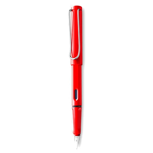 Lamy safari Fountain Pen - Elegant Design Cool Pens, Best Pens For Smooth Writing, Journaling, and Calligraphy - Red Fine Point Pen