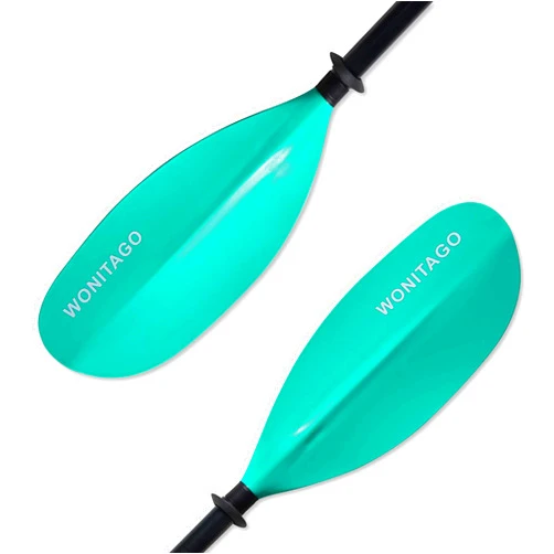 WONITAGO Kayak Paddles with Alloy Shaft and PP Blade, Floating Kayaking Oars, Adjustable 230-250 cm/90-98 Inches, 210-230 cm/82-90 Inches