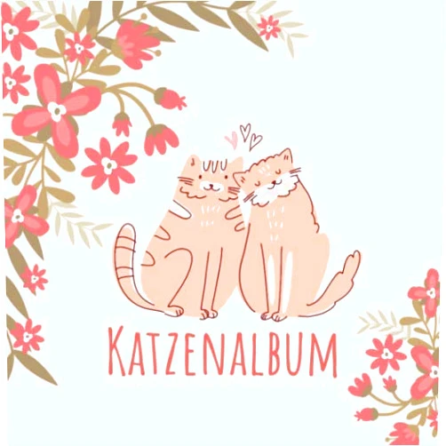Mein Katzen Fotoalbum Katzenalbum: ein tolles Foto- und Erinnerungsalbum für deine Katze - eine tolle Geschenkidee für alle Katzen-Liebhaber - 110 Seiten im praktischen 21cm x 21cm Format (German Edition)