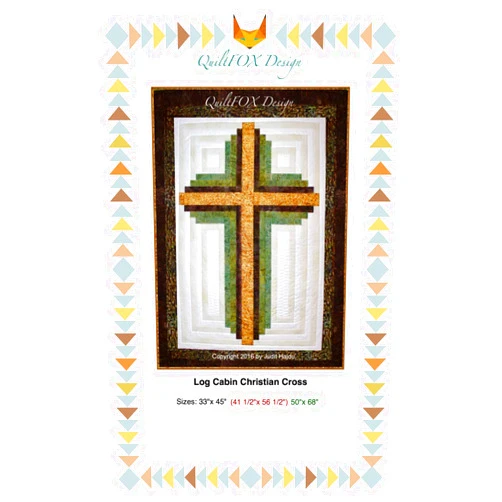 Thehomeuse Aodyow Log Cabin Christian Cross by QuiltFox
