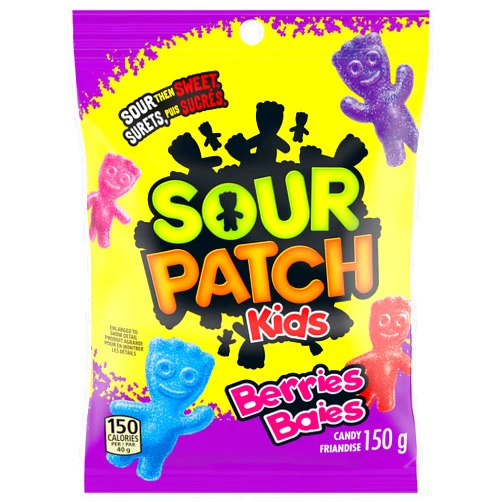 Maynards Bassetts Maynards Sour Patch Kids, Berries, Candy, 150g/5.25 oz., Imported from Canada)