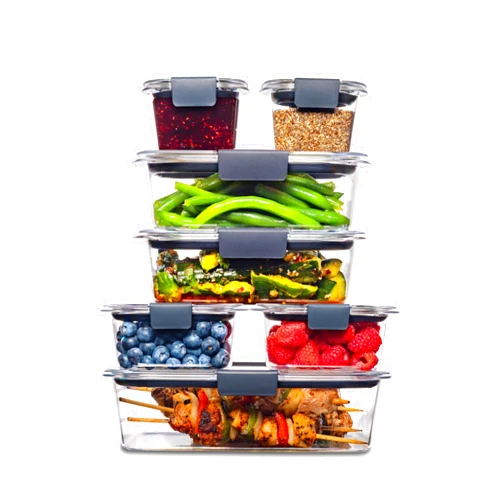 Rubbermaid Brilliance BPA Free Food Storage Containers with Lids