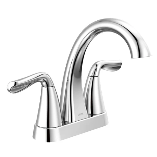 Delta Faucet Arvo Centerset Bathroom Faucet Chrome, Bathroom Sink Faucet, Bathroom Sink Faucet, Drain Assembly Included, Chrome 25840LF
