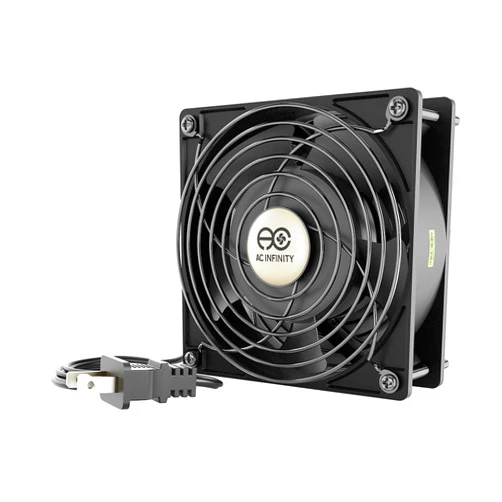 AC Infinity AXIAL LS1238, Quiet Muffin Fan, 120V AC 120mm x 38mm Low Speed, UL-Certified for DIY Cooling Ventilation Exhaust Projects