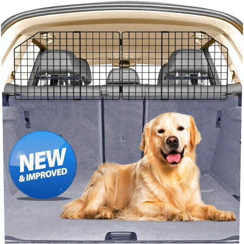 Petboda Dog Car Barrier for SUV Trunk Cargo Area, Foldable & Adjustable Car Divider and Cargo Gate to Keep Dogs in Back (Patent Design)