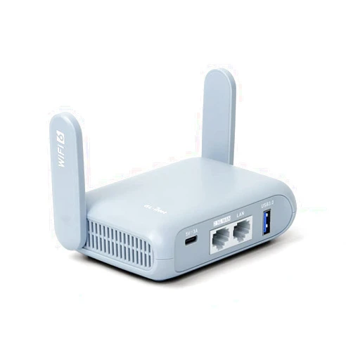GL.iNet GL-MT3000 (Beryl AX) Pocket-Sized Wi-Fi 6 Wireless Travel Gigabit Router | WiFi Router | OpenVPN, Wireguard, Connect to Public & Hotel Wi-Fi login Page, RV