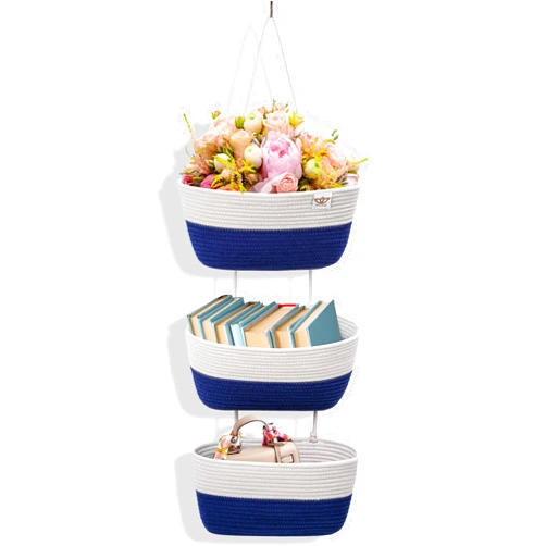 DaVera Design Wall Basket, Hanging Basket, Hanging Wall Baskets, Wall Hanging Baskets for Storage, Wall Basket Storage, Hanging Baskets for Organizing