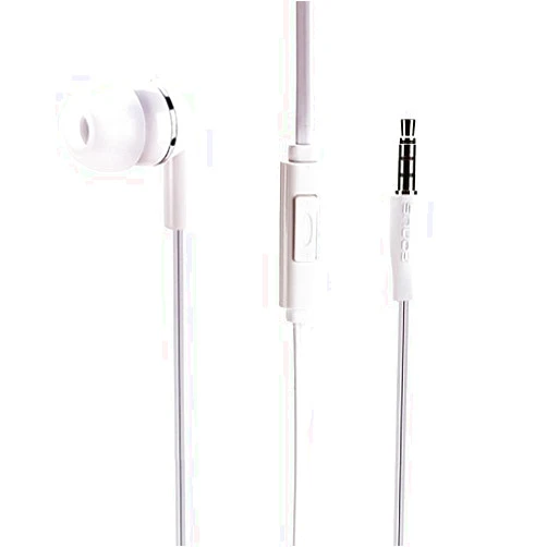 ZTTW Premium Mono Headset Flat Wired White Single Earphone Earbud Mic for iPhone SE, 6 6S, 6 and 6S Plus, 5S 5C 5 5G 4S (All Carriers Including AT&T, T-Mobile, Sprint, Verizon, Straight Talk, Unlocked)