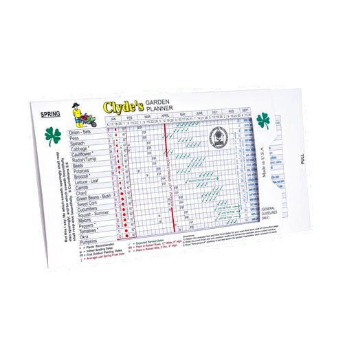 CDM Planning Clyde's Garden Planner - Vegetable Planting Slide Chart, (UNDATED), Perpetual Garden Planner