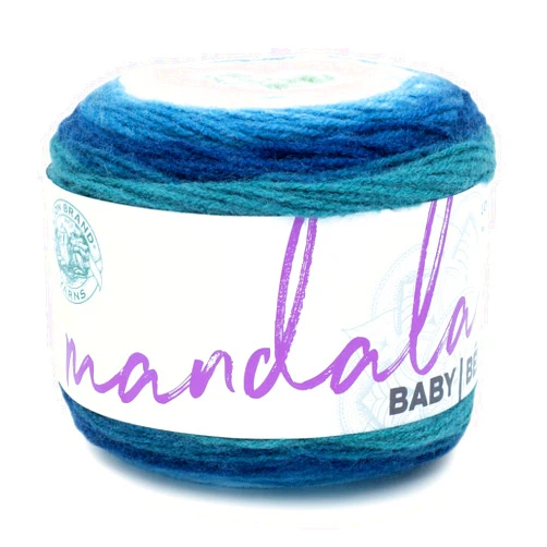 Lion Brand Yarn (1 Skein) Mandala Baby Yarn, Echo Caves, 1770 Foot (Pack of 1)