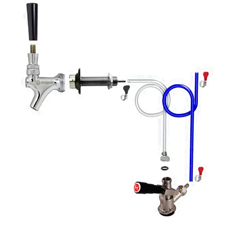 Kegco Tap Conversion Kit, Chrome (3PATK)