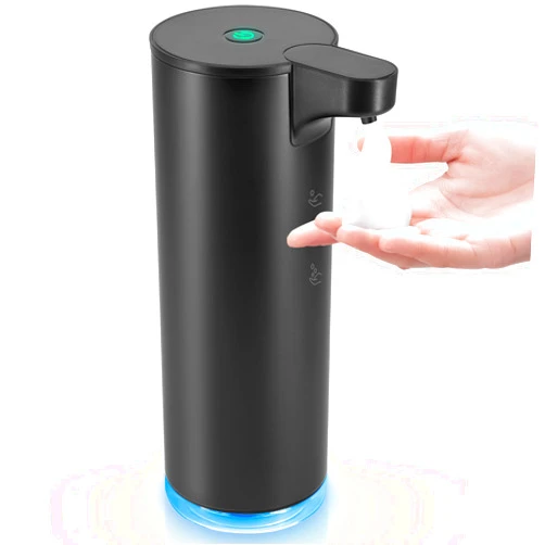 LAOPAO Soap Dispenser, Stainless Steel Touchless Soap Dispenser LAOPAO Rechargeable Automatic Foaming Soap Dispenser for Bathroom 9oz Foam Soap Dispenser Hand Soap Pump for Kitchen Xmas Gift