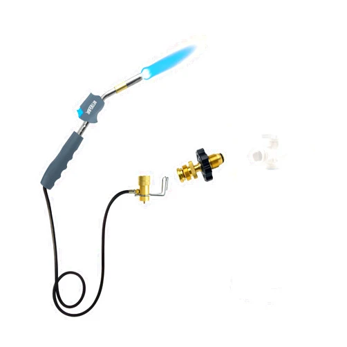 MR. TORCH BLUEFIRE HZ-8388B Self Igniting 3' Hose Gas Welding Torch+BLUEFIRE Universal Fit Propane Tank Adapter Convert QCC1 Type 1 to CGA 600