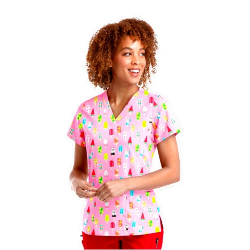 Maevn Women's V-Neck Print Top