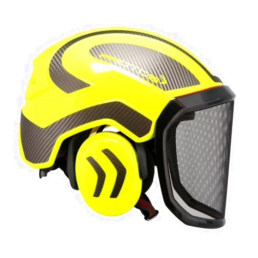 Protos GmbH Integral Arborist Helmet - Hi-Viz Yellow & Carbon