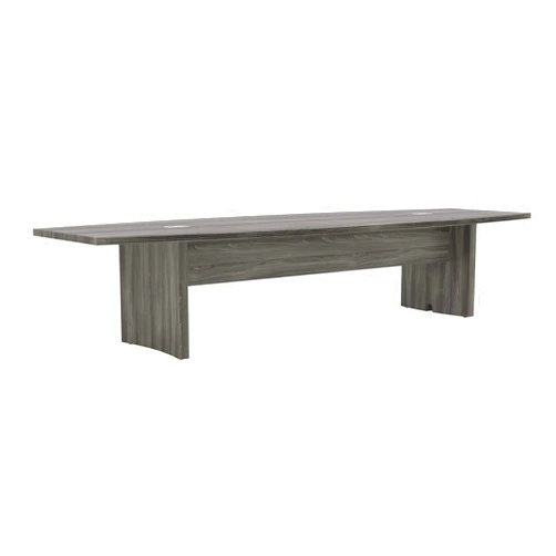 Safco Aberdeen 12ft Conference Table | Contemporary Laminate Gray Steel | Ideal for Modern Business and Meeting Rooms| ACTB10LGS
