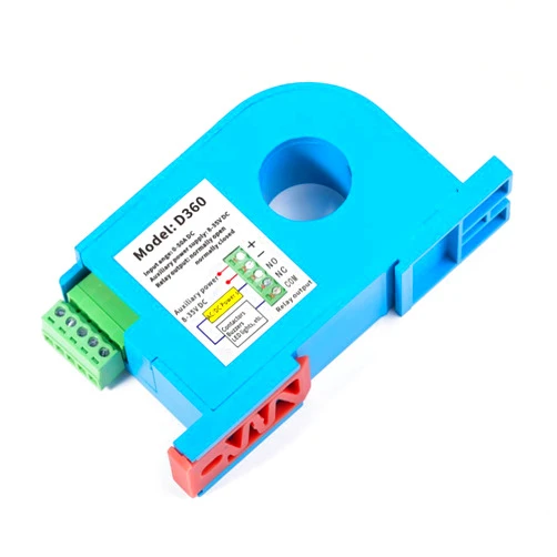 Lelukee DC Current Switch,Current Sensing Relay DC Current Sensing Switch 0-50A Amp Sensor Monitoring Relay D360