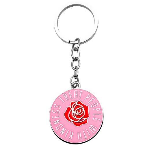 Xyqcy One Direction Gift Treat People with Kindness Keychain for Harry Merch Fans Jewelry for Her & Him, Mother Daughter Sisters Friends Friendship, Birthday Valentines Anniversary Christmas