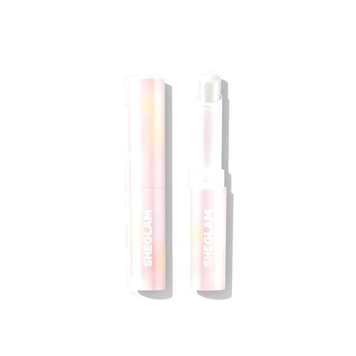 SHEGLAM Crystal Jelly Glaze Stick Eye Shadow Stick Eyeliner Brightener Pencil Crayon with Brush Easy to Blend Long Lasting Shimmer Eyeshadow-Rosy Gem