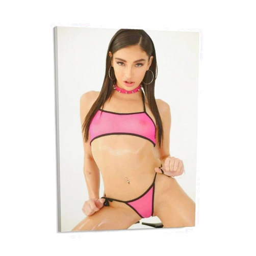 Bjvbnmj Sexy Girl Hot Model Actress Poster Wall Art Canvas Printing Gift Dining Room Decor, Bedroom Art, Wall Decor Living Room,Frameless 8x10inch