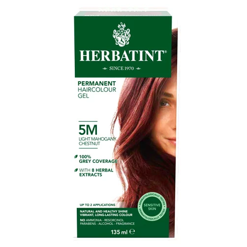 HERBATINT 5M Light Mahogany Chestnut Permanent Hair Colour, 4 OZ