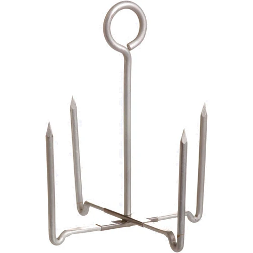 KitchenCraft Baked Potato Stand, Aluminium, 12 x 14.5 cm, Silver