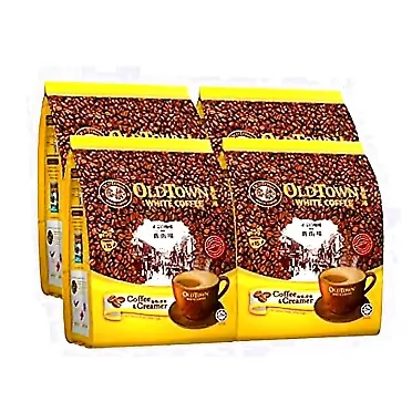 Old Town 4 Pack Old Town White Coffee 2 in 1 Coffee and Creamer 0.88 Ounce (Pack of 60)