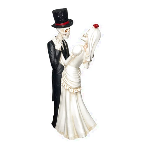 Hidd_ntr_asur_s 18in Dancing Wedding Skeletons Figurine