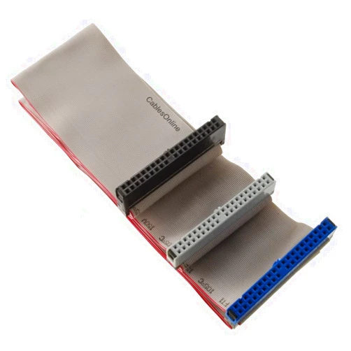 CABLESONLINE.COM ATLANTIC COMPUTERTECH CablesOnline, 36-inches 40-Pin/80-Wires Ultra ATA 2-Drive 3-Connectors IDE Ribbon Cable, FI-U03